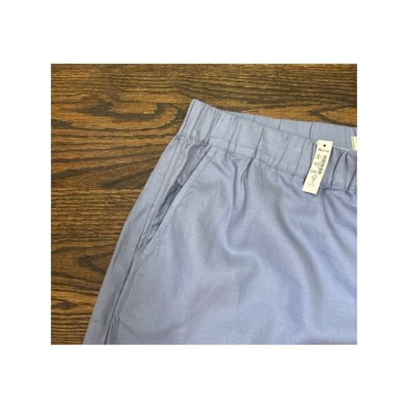 Madewell Shorts Plus Pull-On Size 1X Cotton Viscose Blue 4.5" Inseam Stretch NWT - Picture 7 of 7